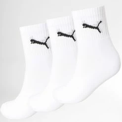 Offres 😉 Lot De 3 Paires De Chaussettes 231011001 Blanc de Puma 😉