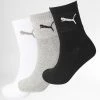 Acheter 👍 Lot De 3 Paires De Chaussettes 231011001 Noir Blanc Gris Chiné de Puma 🌟