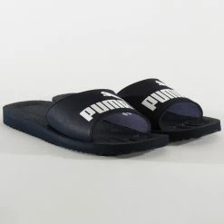 Vente flash 💯 Claquettes Purecat 360262 Peacoat White de Puma 🔥