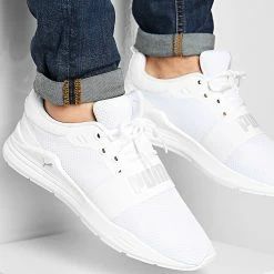 Acheter 🔔 Baskets Wired Run 373015 Puma White Gray Violet 👏