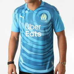 Top 10 🥰 Tee 👚 Shirt De Sport OM 3D Replica 757038 Bleu Clair de Puma 🛒