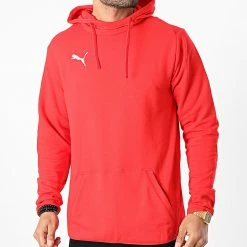 Bon marché 🔥 Sweat Capuche Liga Casuals 655307 Rouge de Puma 🎉