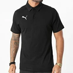 Grosses soldes 🛒 Polo Manches Courtes Liga Casuals 655310 Noir de Puma 🔥