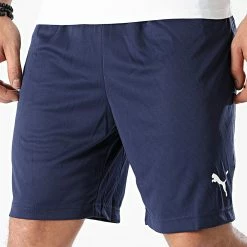 Meilleure vente 😀 Short Jogging Liga 655664 Bleu Marine de Puma 🎁