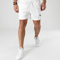Remise 🔥 Short Jogging Activ Blanc de Puma ✔️ -Puma Soldes 2022 puma 244313 586728 02 20201218T121755 03