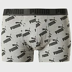 Grosses soldes 🌟 Lot De 2 Boxers Everyday 100001512 Gris Chiné Gris Anthracite de Puma 🛒 -Puma Soldes 2022 puma 250096 100001512 004 20210216T164415 02