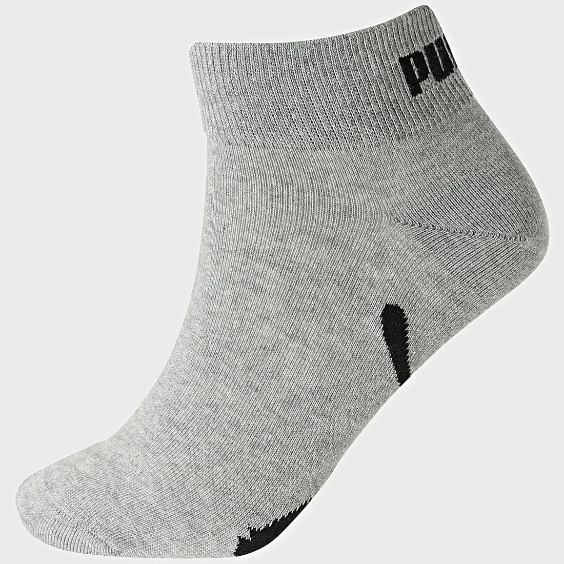 Grosses soldes 🌟 Lot De 3 Paires De Chaussettes Quarter 100000957 Noir Gris Chiné de Puma 😉 6 Grosses soldes 🌟 Lot De 3 Paires De Chaussettes Quarter 100000957 Noir Gris Chiné de Puma 😉 – Image 4