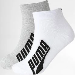 Les meilleures critiques de 😀 Lot De 2 Paires De Chaussettes Quarter 100000959 Blanc Gris Chiné de Puma 👍