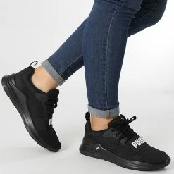 De gros 🛒 Baskets Femme Wired Run 374214 Puma Black Puma White 🎁 -Puma Soldes 2022 puma 259959 374214 01 20210723T152350 03