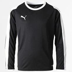 Top 10 🎉 Tee 👕 Shirt De Sport Manches Longues Enfant A Bandes 703421 Noir de Puma 🧨