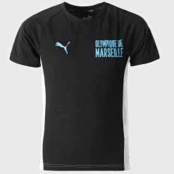 Vente flash 😀 Tee 👚 Shirt Enfant OM Evostripe 758648 Noir de Puma 😀