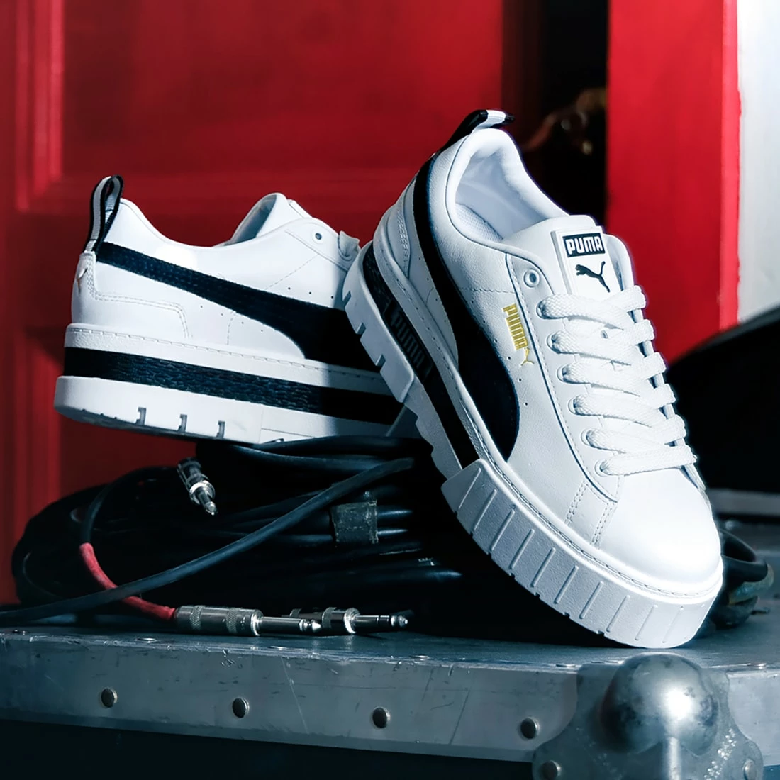 Bon marché 🔥 Baskets Femme Mayze Leather 381983 Puma White Puma Black ⭐ 7 Bon marché 🔥 Baskets Femme Mayze Leather 381983 Puma White Puma Black ⭐ – Image 5