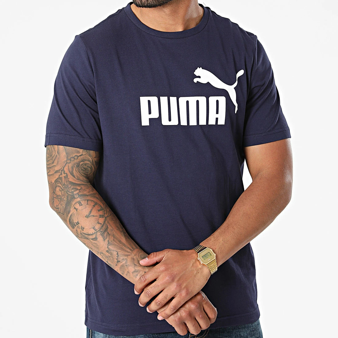 Top 10 🤩 Tee 👕 Shirt Essential Logo Bleu Marine de Puma 🔥 5 Top 10 🤩 Tee 👕 Shirt Essential Logo Bleu Marine de Puma 🔥 – Image 3