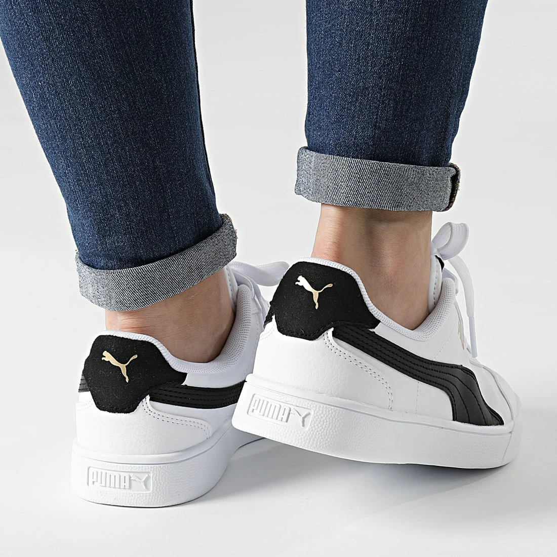 Promo 🔔 Baskets Femme 375688 Puma White Puma Black Gold 😀 6 Promo 🔔 Baskets Femme 375688 Puma White Puma Black Gold 😀 – Image 4