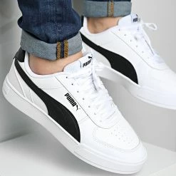 Vente flash 👏 Baskets Caven 380810 White Black de Puma 😍