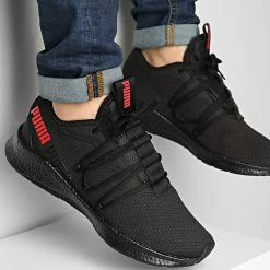 Bon marché 🌟 Baskets NRGY Star 192568 Black High Risk Red de Puma 🎁