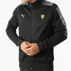 Meilleure affaire 🔥 Veste Zippée Ferrari Race Noir de Puma 🧨