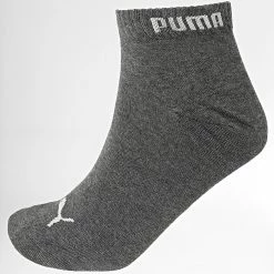 Grosses soldes 😍 Lot De 3 Paires De Chaussettes 271080001 Gris Chiné de Puma ❤️ -Puma Soldes 2022 puma 274377 271080001 800 20210727T161337 02