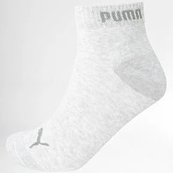 Grosses soldes 😍 Lot De 3 Paires De Chaussettes 271080001 Gris Chiné de Puma ❤️ -Puma Soldes 2022 puma 274377 271080001 800 20210727T161339 03