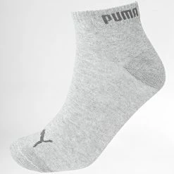 Grosses soldes 😍 Lot De 3 Paires De Chaussettes 271080001 Gris Chiné de Puma ❤️ -Puma Soldes 2022 puma 274377 271080001 800 20210727T161340 04