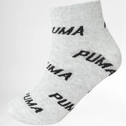 Remise 😉 Lot De 2 Paires De Chaussettes 100000954 Blanc Gris Chiné de Puma 🤩 -Puma Soldes 2022 puma 274407 100000954 002 20210726T161444 03