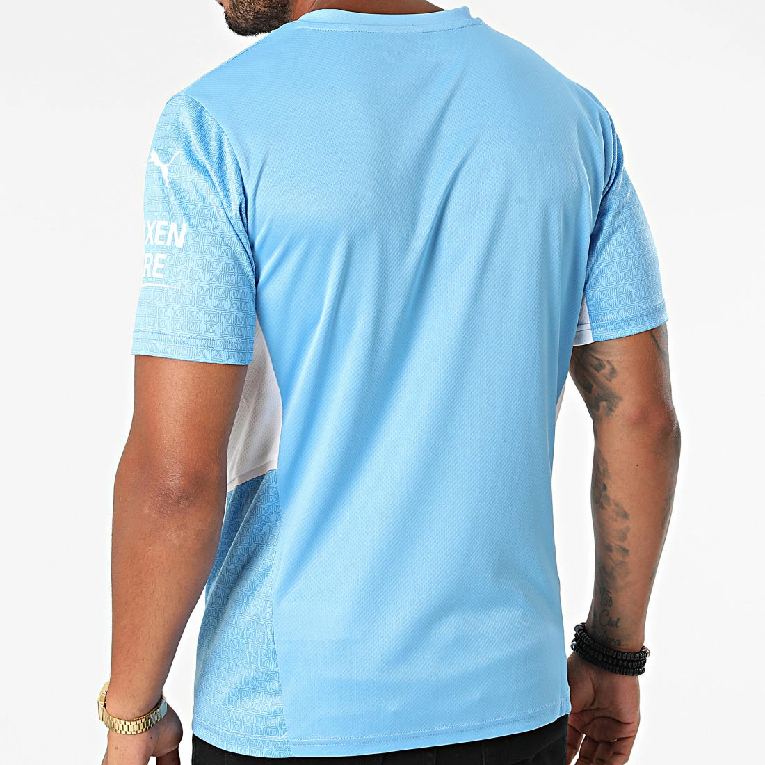 Meilleure vente ✨ Maillot de Foot Col V Manchester City 759202 Bleu Clair de Puma ✔️ 6 Meilleure vente ✨ Maillot de Foot Col V Manchester City 759202 Bleu Clair de Puma ✔️ – Image 4