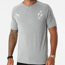 Tout neuf 🤩 Tee 👕 Shirt Neymar Jr 605604 Gris Chiné de Puma ⭐