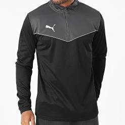 Acheter 🔔 Sweat Col Zippé Individual Rise 657532 Noir de Puma ✔️ -Puma Soldes 2022 puma 279440 657532 03 20210818T161145 03
