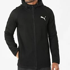 Le moins cher 😍 Sweat Zippé Capuche 585812 Noir de Puma 🎁 -Puma Soldes 2022 puma 280367 585812 01 20210827T120415 03