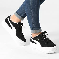 Coupon ⌛ Baskets Femme Suede Mayu 380686 Puma Black Puma White 👏 -Puma Soldes 2022 puma 280606 380686 02 20210901T155347 03