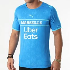 Nouveau 😀 Maillot Officiel OM 3rd Authentic 759284 Bleu de Puma 🔔 -Puma Soldes 2022 puma 281072 759284 03 20210827T121736 03