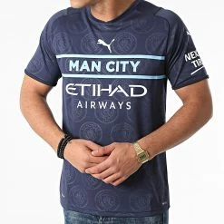 Sortie 👍 Maillot de Foot Manchester City 3rd Replica 759219 Bleu Marine de Puma 🔥 -Puma Soldes 2022 puma 281369 759219 03 20210827T164737 03