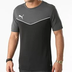 Remise 😉 Tee 👚 Shirt 657526 Gris Anthracite Noir de Puma ⭐