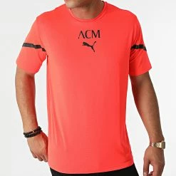 Vente flash 🎉 Tee 👚 Shirt De Sport AC Milan Prematch 764442 Orange Fluo de Puma 🎁 -Puma Soldes 2022 puma 282787 764442 20 20210913T152702 03