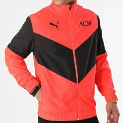 Offres 🎉 Veste Zippée AC Milan Prematch 764445 Orange Fluo Noir de Puma ✔️ -Puma Soldes 2022 puma 282788 764445 20 20210913T152758 03