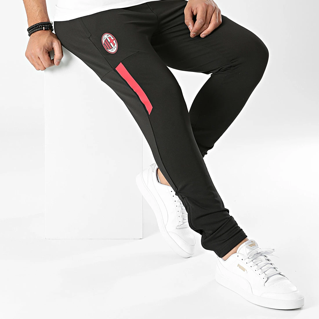 Budget 😉 Pantalon Jogging AC Milan 759003 Noir de Puma 🧨 5 Budget 😉 Pantalon Jogging AC Milan 759003 Noir de Puma 🧨 – Image 3