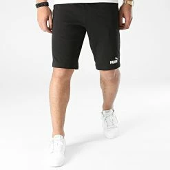 Meilleur prix 🌟 Short Jogging Essential Jersey 586706 Noir de Puma ✨ -Puma Soldes 2022 puma 291107 586706 01 20211115T151114 03