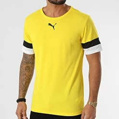 Nouveau 🥰 Tee 👚 Shirt De Sport Team Rise 704932 Jaune de Puma 🌟