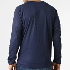 Le moins cher ✨ Tee 👚 Shirt De Sport Manches Longues Col V LIGA Jersey 703621 Bleu Marine de Puma 😍 -Puma Soldes 2022 puma 293730 703621 06 20211202T154709 04