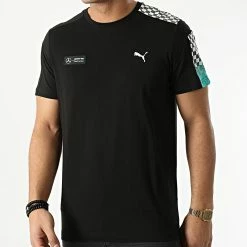 Top 10 😉 Tee 👕 Shirt Mercedes AMG Petronas 533601 Noir de Puma ⭐