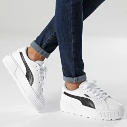 Budget 😍 Baskets Femme Karmen Low 384615 Puma White Puma Black ❤️ -Puma Soldes 2022 puma 294443 384615 02 20211217T153410 03