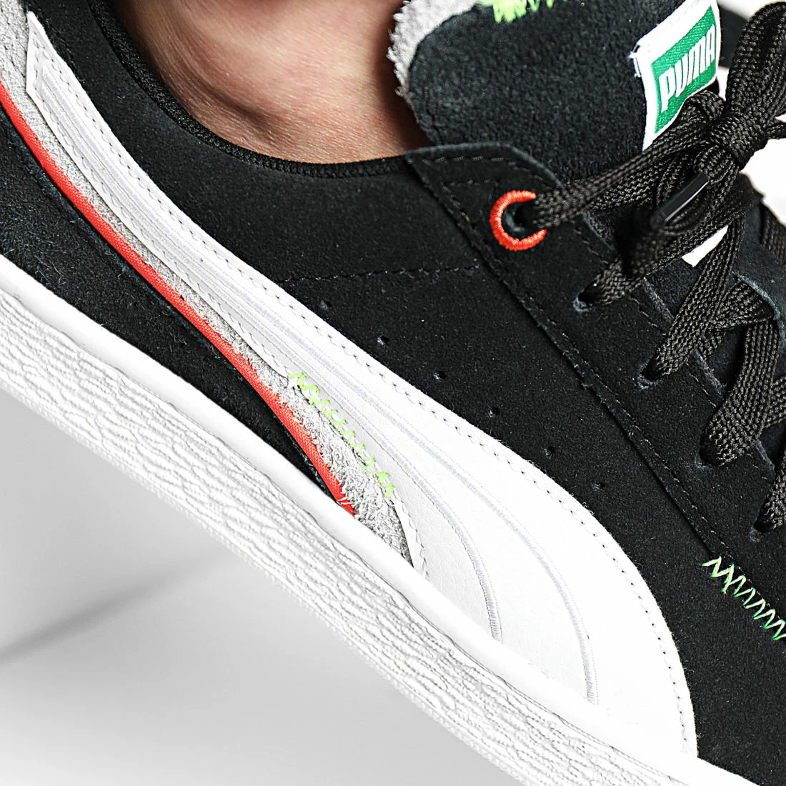 Meilleure vente 💯 Baskets Suede Displaced 382875 Puma Black Puma White Harbour Mist 🎁 4 Meilleure vente 💯 Baskets Suede Displaced 382875 Puma Black Puma White Harbour Mist 🎁 – Image 2