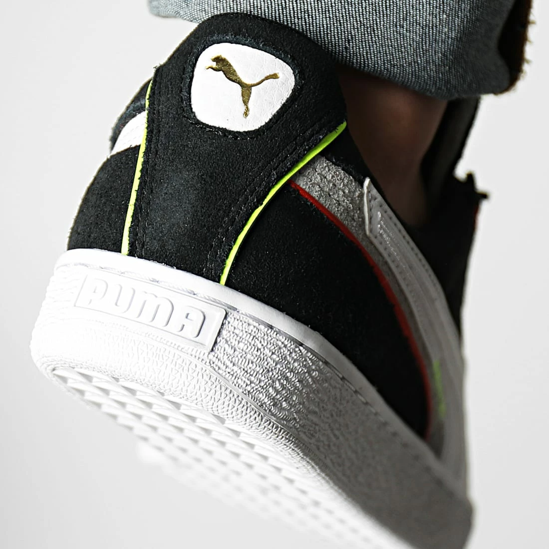 Meilleure vente 💯 Baskets Suede Displaced 382875 Puma Black Puma White Harbour Mist 🎁 6 Meilleure vente 💯 Baskets Suede Displaced 382875 Puma Black Puma White Harbour Mist 🎁 – Image 4