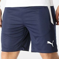 Le moins cher 💯 Short Jogging 657249 Bleu Marine de Puma 🎉