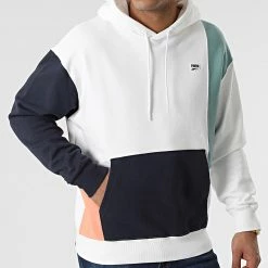 Meilleure affaire 👍 Sweat Capuche Downtown Colorblock Blanc de Puma ❤️ -Puma Soldes 2022 puma 297880 533675 02 20220117T120831 03