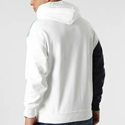 Meilleure affaire 👍 Sweat Capuche Downtown Colorblock Blanc de Puma ❤️ -Puma Soldes 2022 puma 297880 533675 02 20220117T120832 04