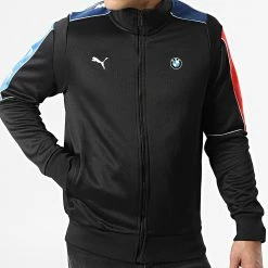 Grosses soldes 😍 Veste Zippée BMW Motorsport 533346 Noir Bleu Rouge de Puma ⭐ -Puma Soldes 2022 puma 298105 533346 04 20220117T124623 03