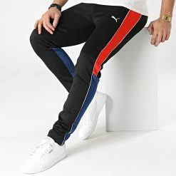 Meilleur prix 😀 Pantalon Jogging A Bandes BMW Motorsport 533347 Noir Bleu Rouge de Puma 🔔 -Puma Soldes 2022 puma 298107 533347 04 20220117T112050 03