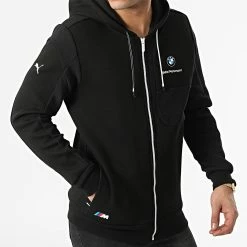 Meilleur prix 🌟 Sweat Zippé Capuche BMW Motorsport 533370 Noir de Puma 💯 -Puma Soldes 2022 puma 298108 533370 01 20220117T135028 03