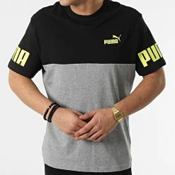Budget 🤩 Tee 👕 Shirt 847389 Gris Chiné Noir de Puma 🌟 -Puma Soldes 2022 puma 298154 847389 03 20220117T140256 03